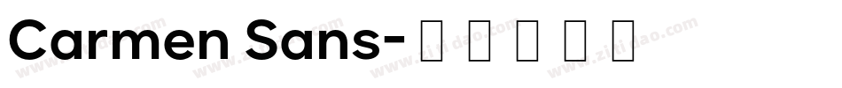 Carmen Sans字体转换